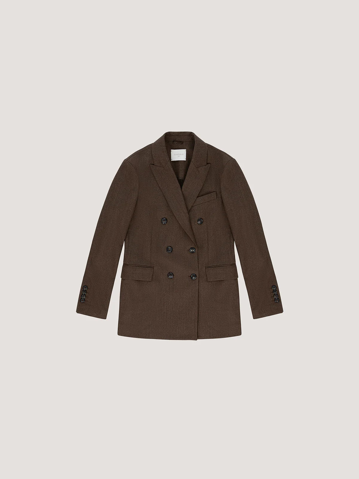 WD5-FD3772 Giacca Doppiopetto Flannel Bistretch Corteccia Melange Woman