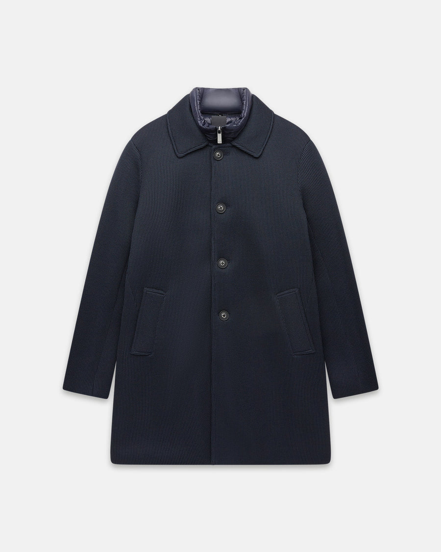 UW4- COAT Cappotto Tricotech Navy Man