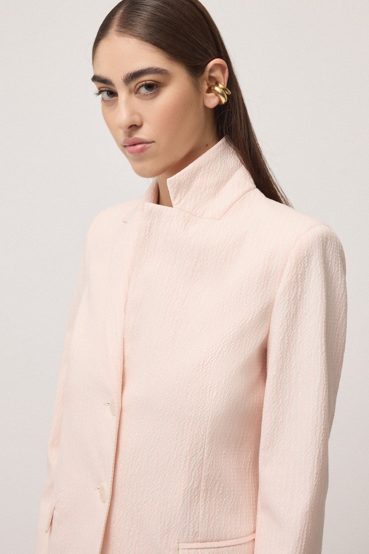 S6-DG6201 Giacca Monopetto Cotone Quarzo