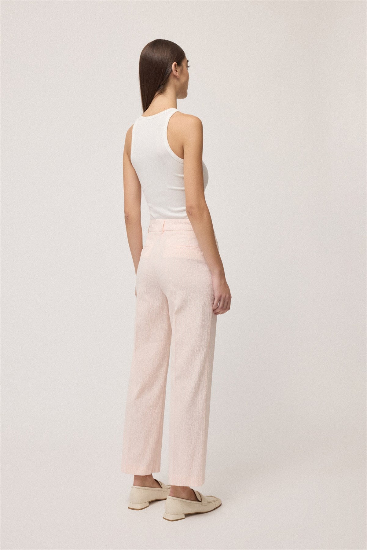 S6-DP0033 Pantalone Cotone Quarzo