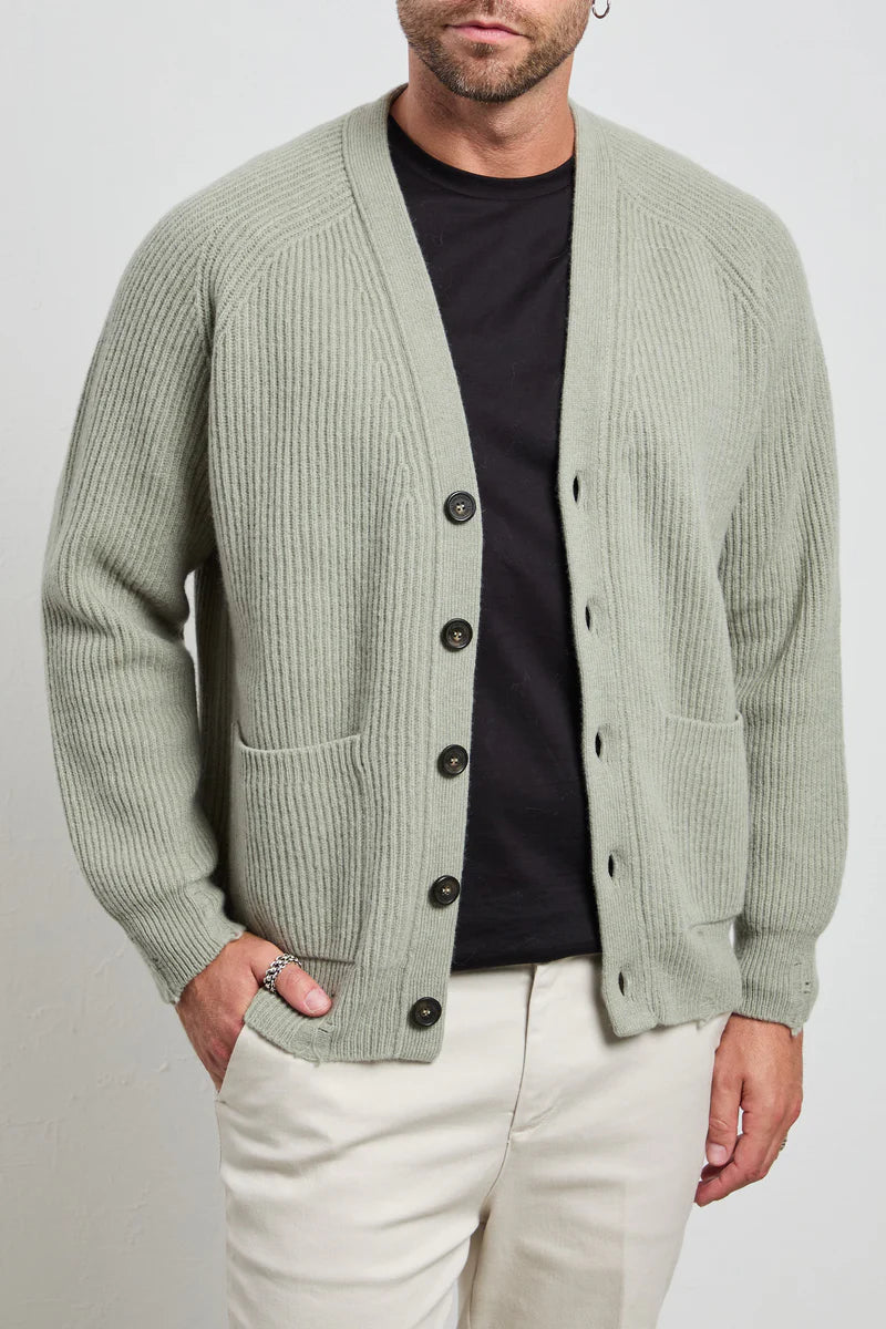 W5-16 Cardigan Costa Inglese Salvia Man