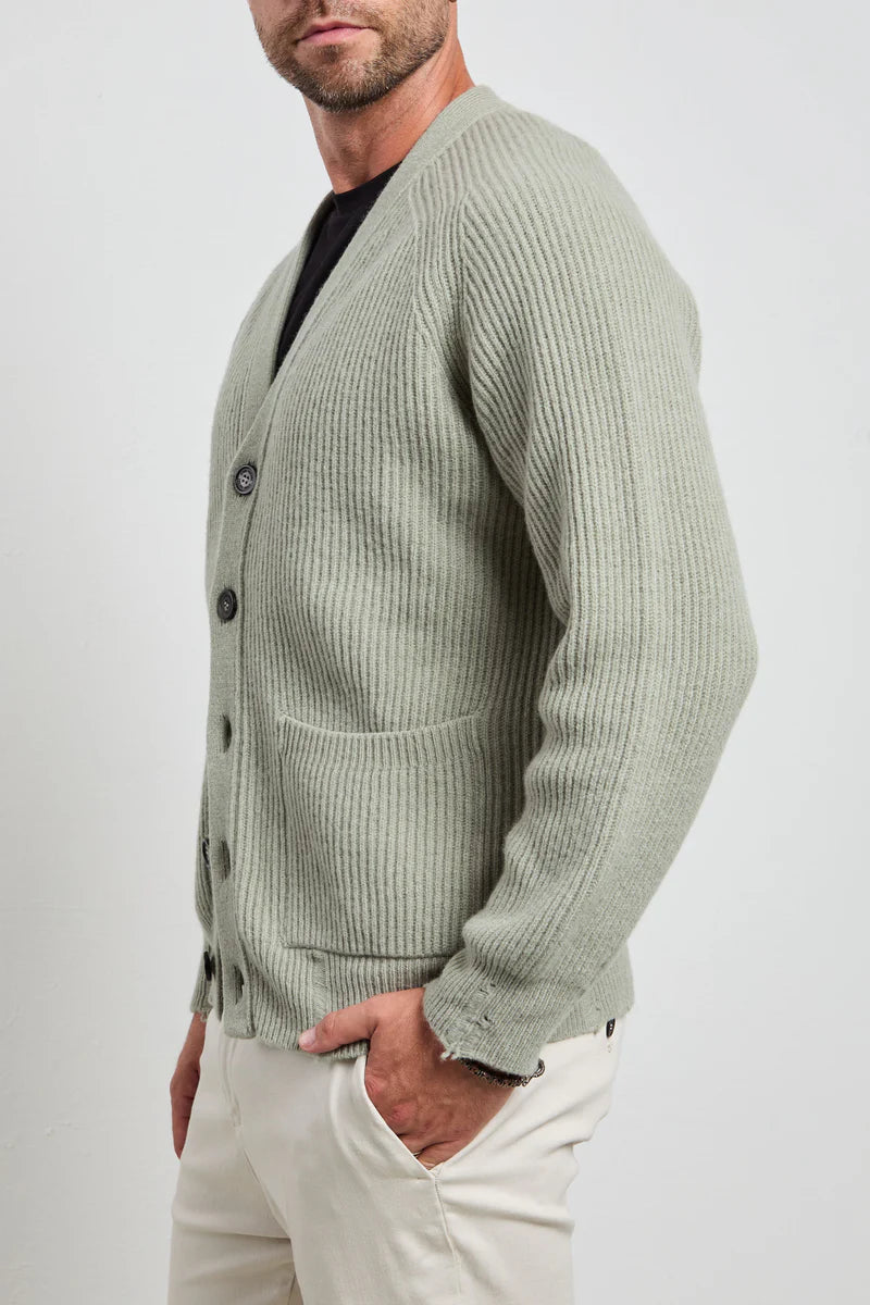W5-16 Cardigan Costa Inglese Salvia Man