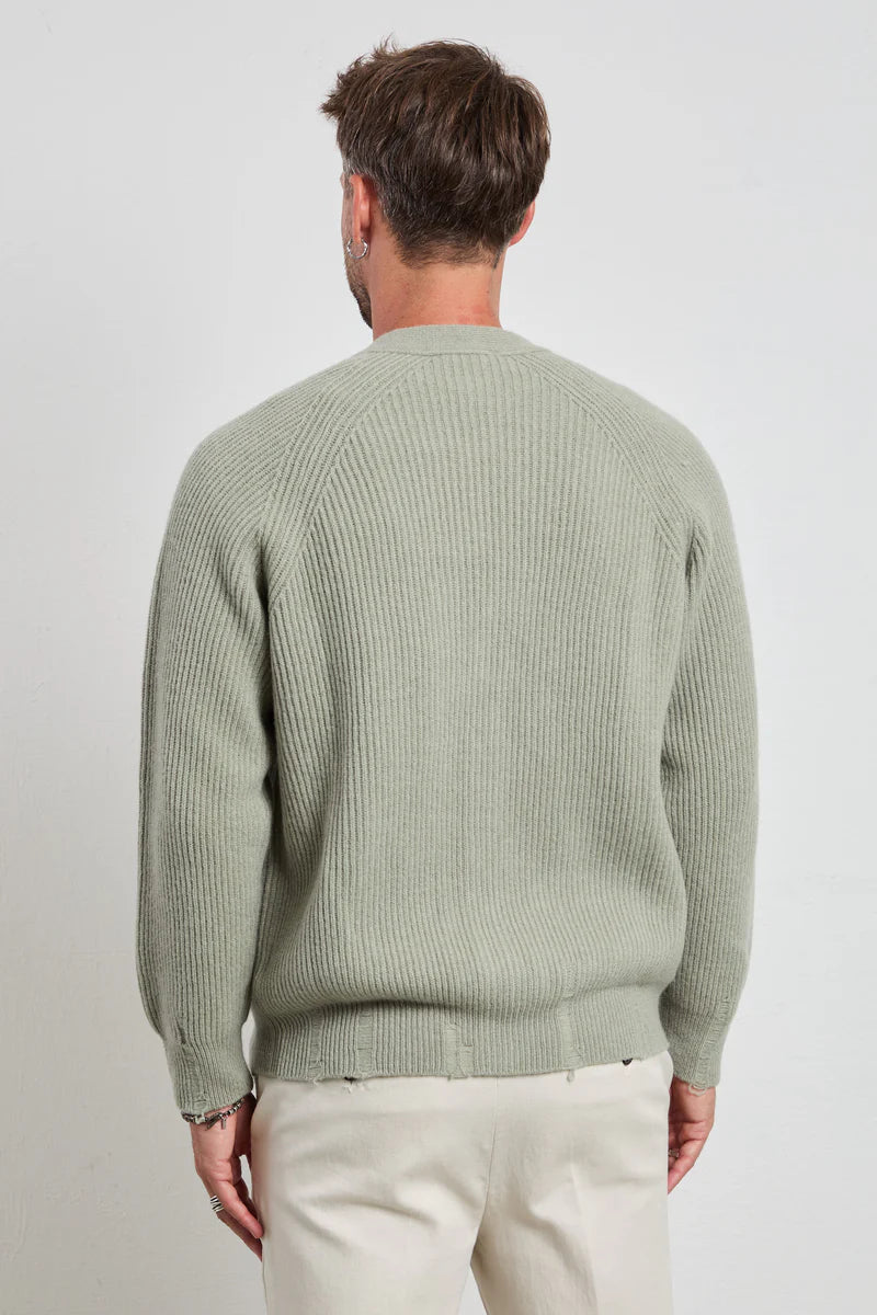 W5-16 Cardigan Costa Inglese Salvia Man