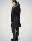 DS4-18130 Curve Jacket Trench Black Woman