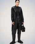 DS4-18130 Curve Jacket Trench Black Woman