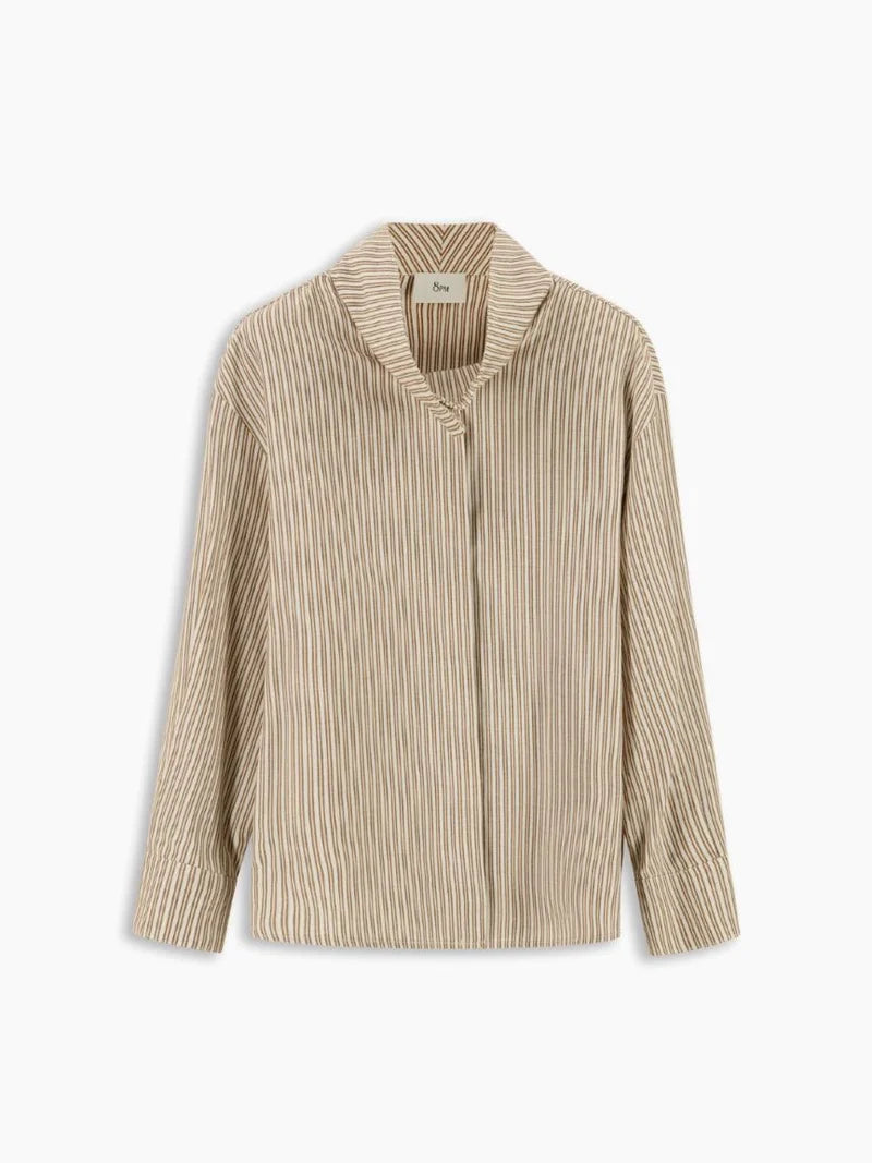 W6-C36 VIOLA Camicia Cammello