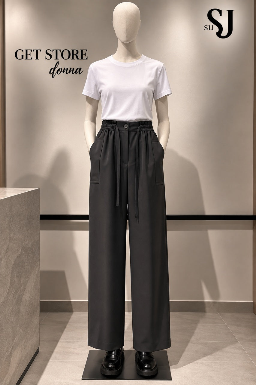 W6-U504 Pantalone Nero
