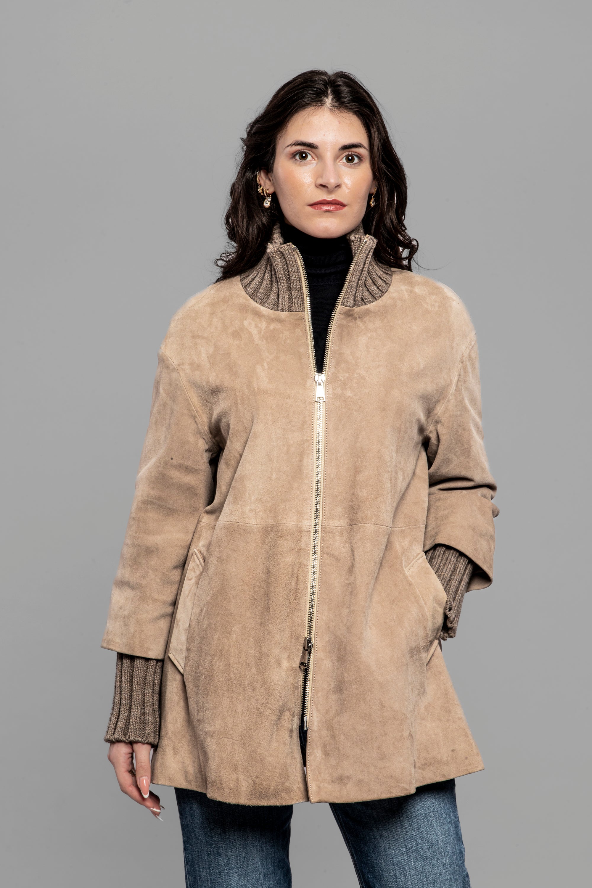 DW5-DESIRE Giacca Over Suede Vanilla Woman