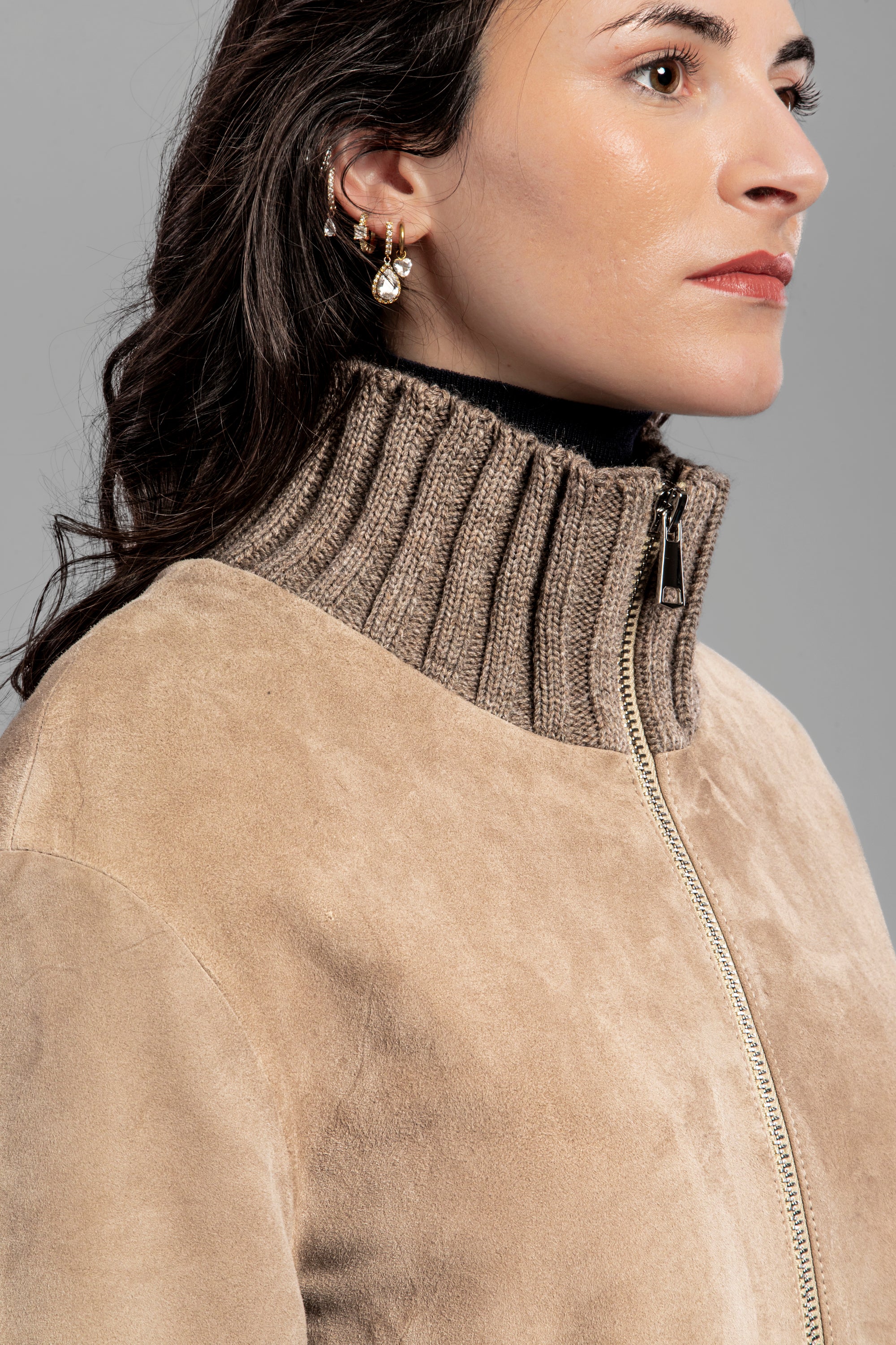 DW5-DESIRE Giacca Over Suede Vanilla Woman