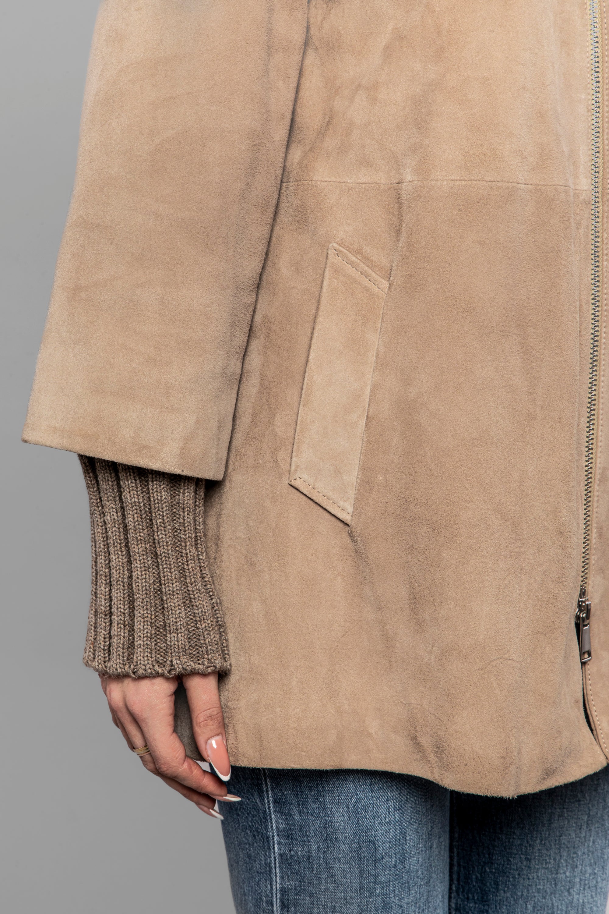 DW5-DESIRE Giacca Over Suede Vanilla Woman