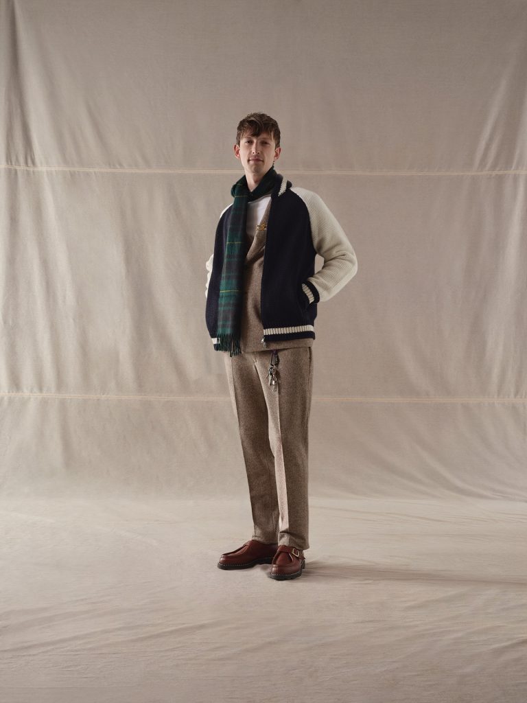 WU4-4570 Pantalone Felpa Spigato Moro Man