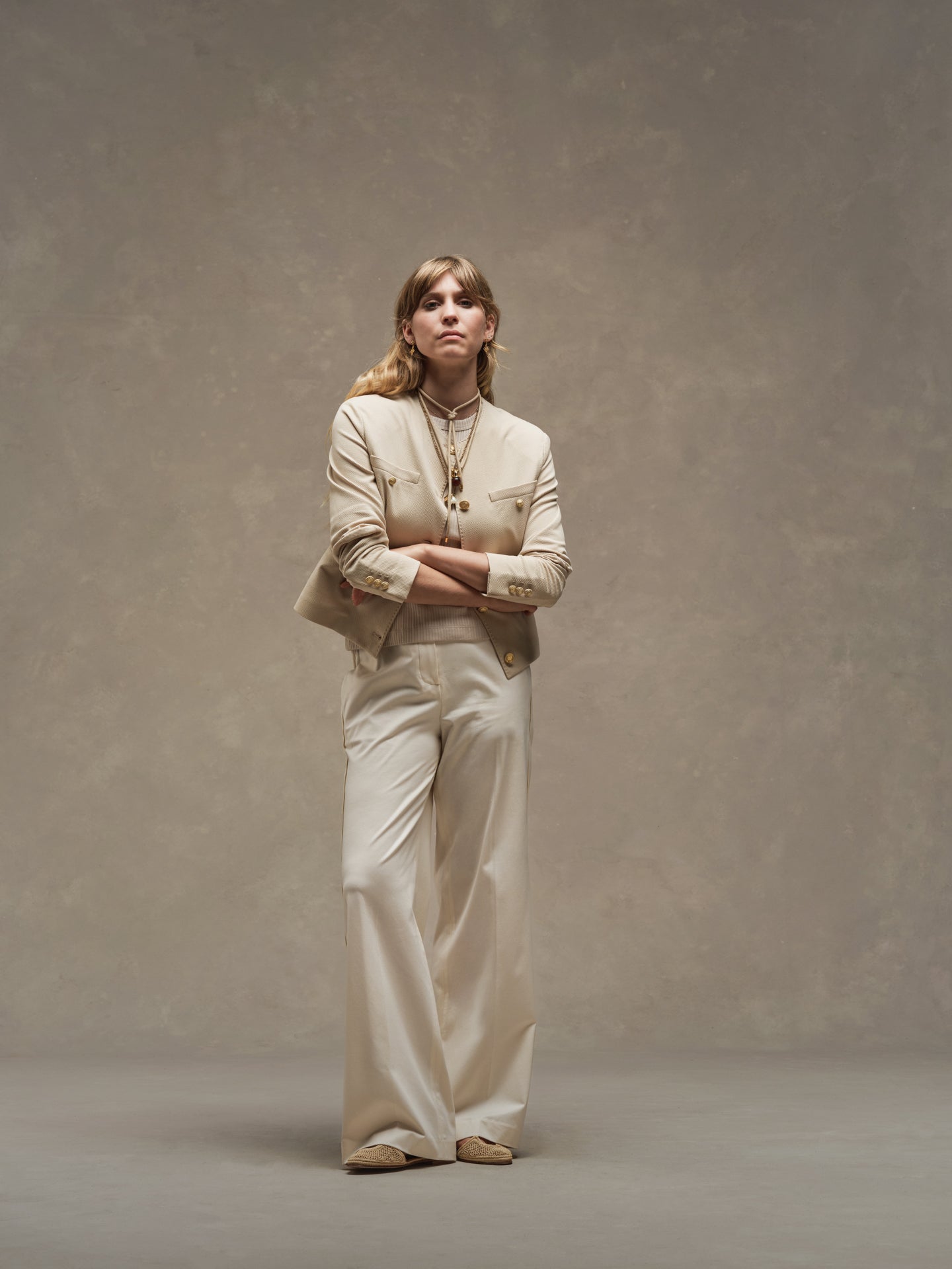 SD5-3418 Pantalone Masculine Satin Linen 813 Premium Woman