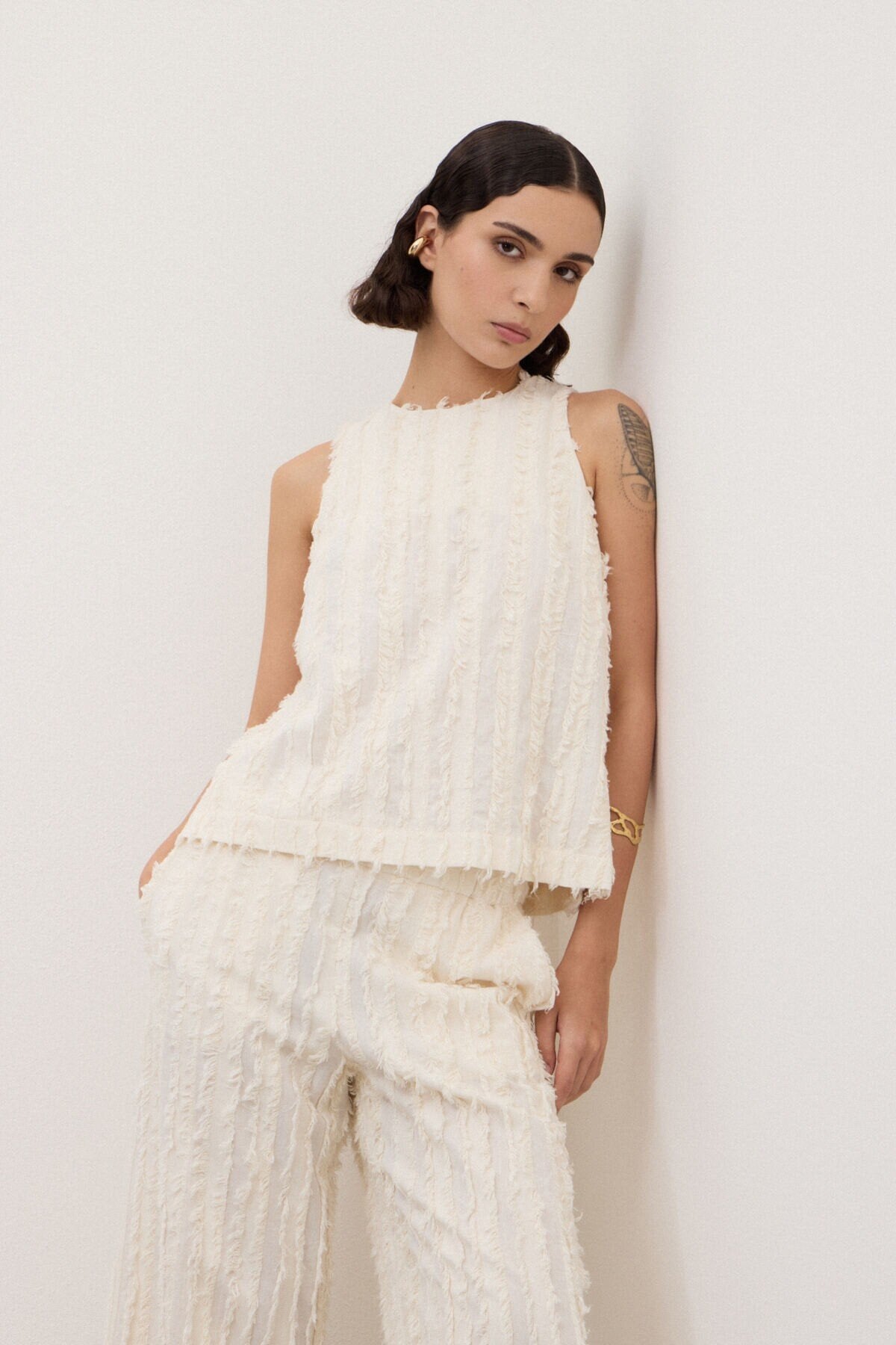 S6-DT9272 Top con Texture Variante Unica
