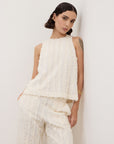 S6-DT9272 Top con Texture Variante Unica