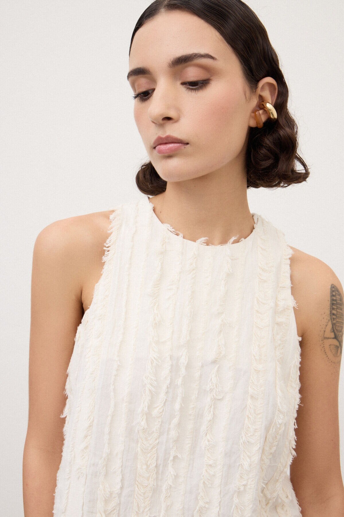 S6-DT9272 Top con Texture Variante Unica