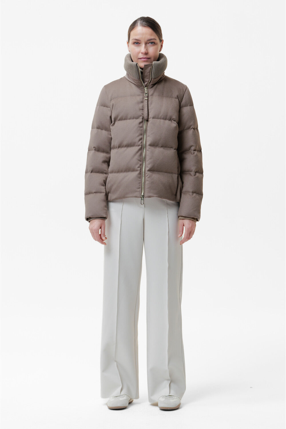 DW6-ENORA PRATO Piumino Cappuccino 208 Woman
