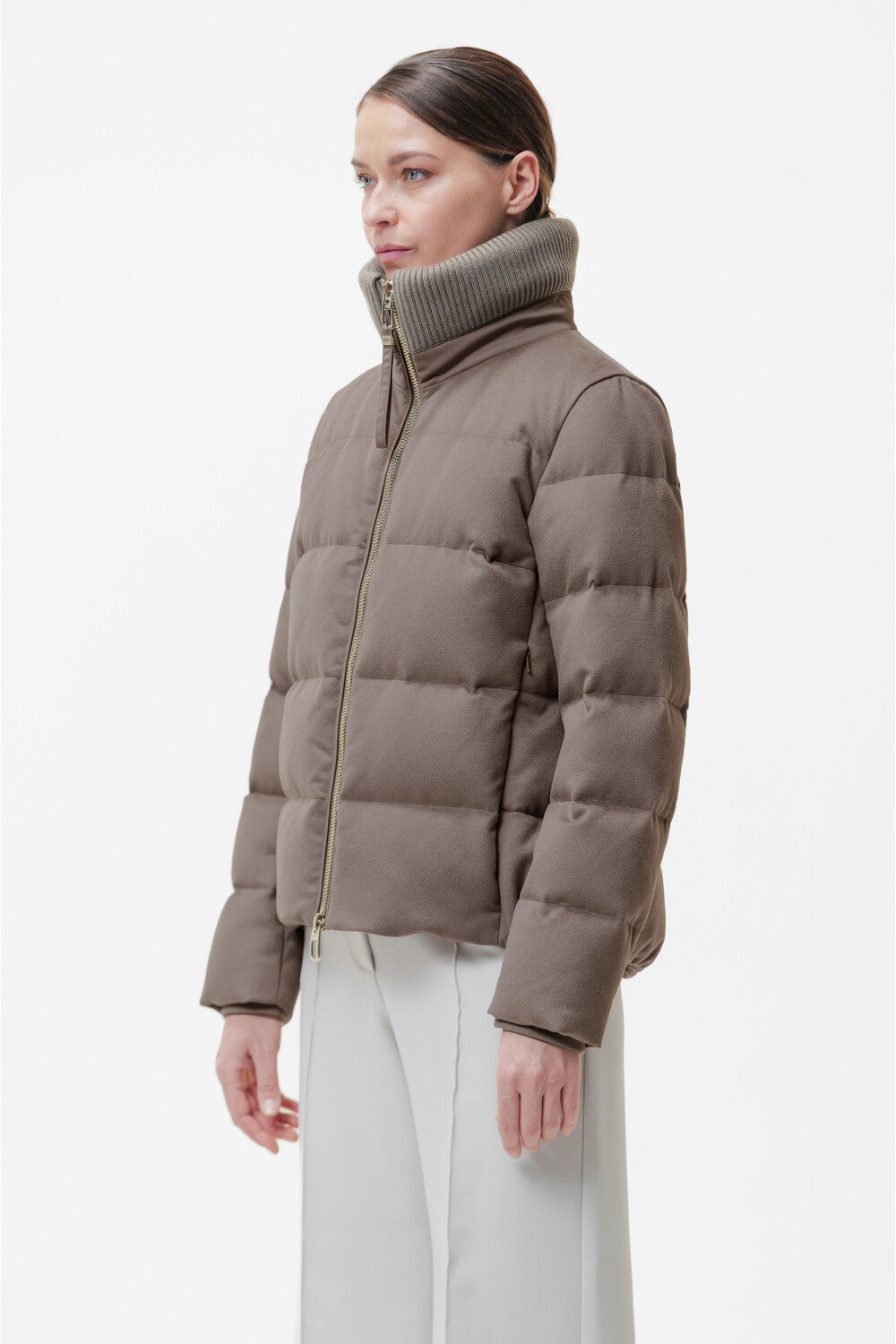 DW6-ENORA PRATO Piumino Cappuccino 208 Woman