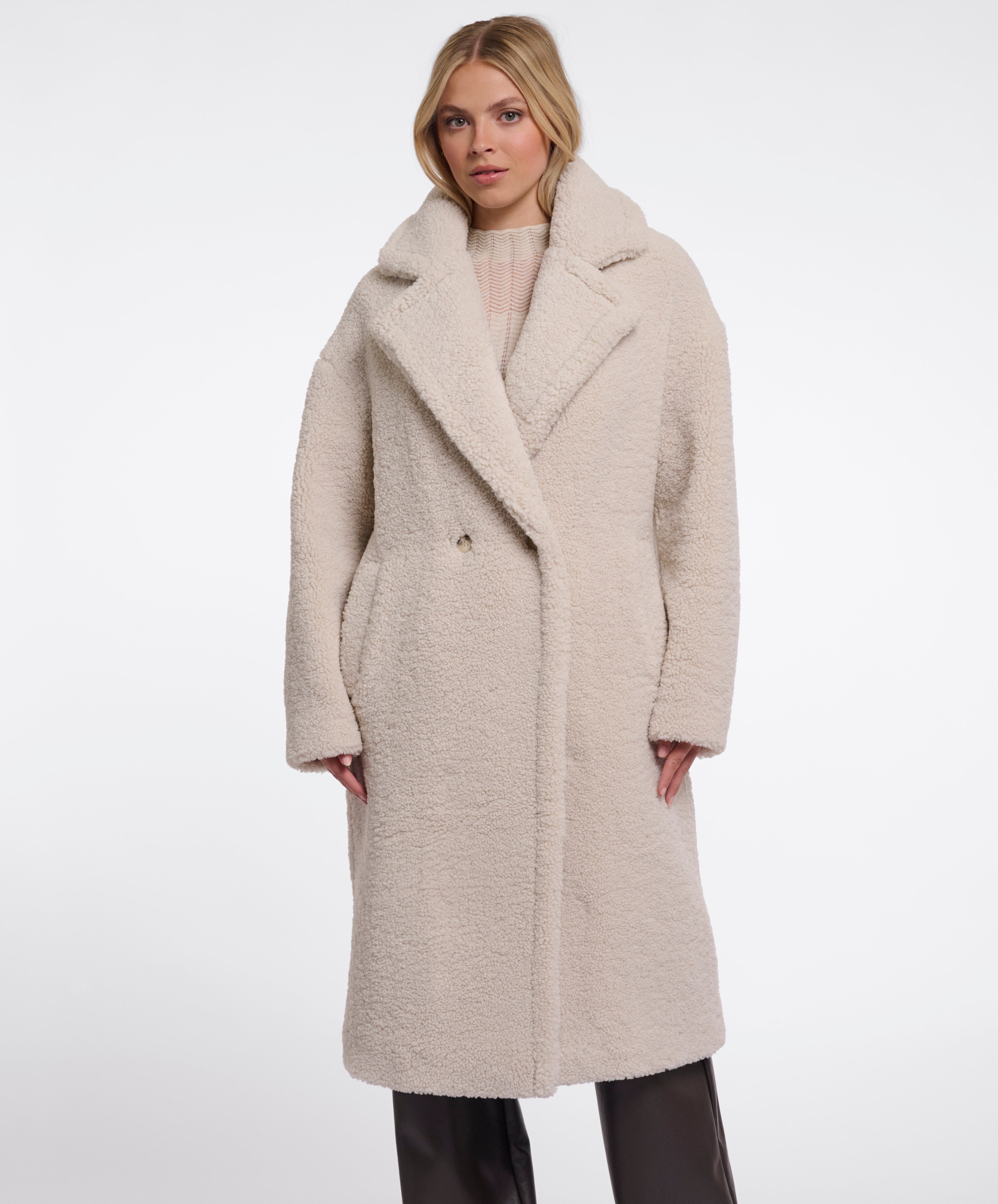 W6-ELICIA Cappotto Teddy Birch