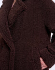 W6-ELICIA Cappotto Teddy Coffee Roast