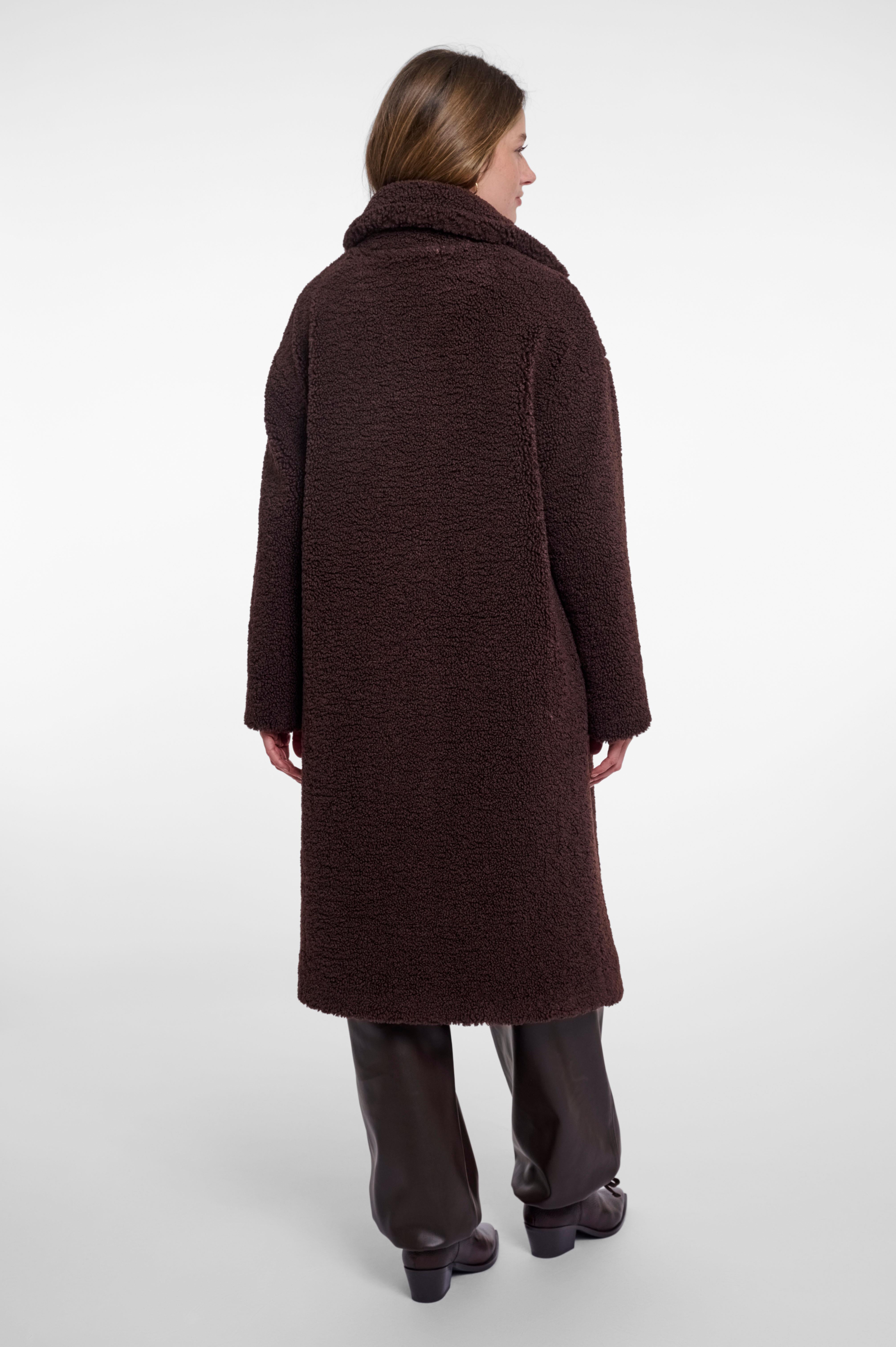 W6-ELICIA Cappotto Teddy Coffee Roast