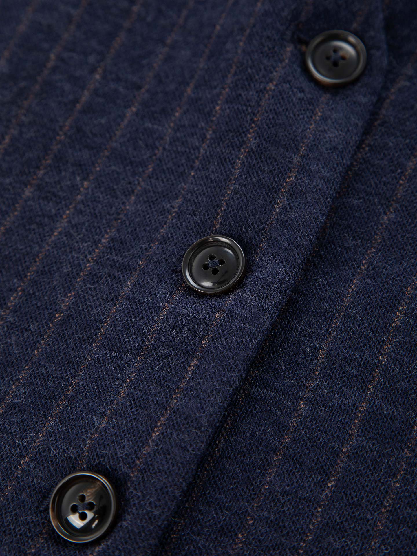 WD5-FD3779 Gilet Gessato Navy Woman