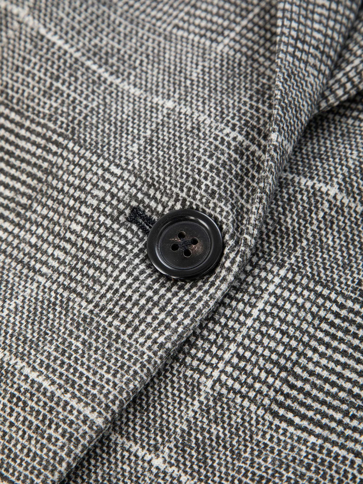 WD5-FD3693 Giacca Slim Long Prince Of Wales Nero Woman