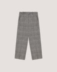 WD5-FD3694 Pantalone Masculine Prince Of Wales Nero Woman