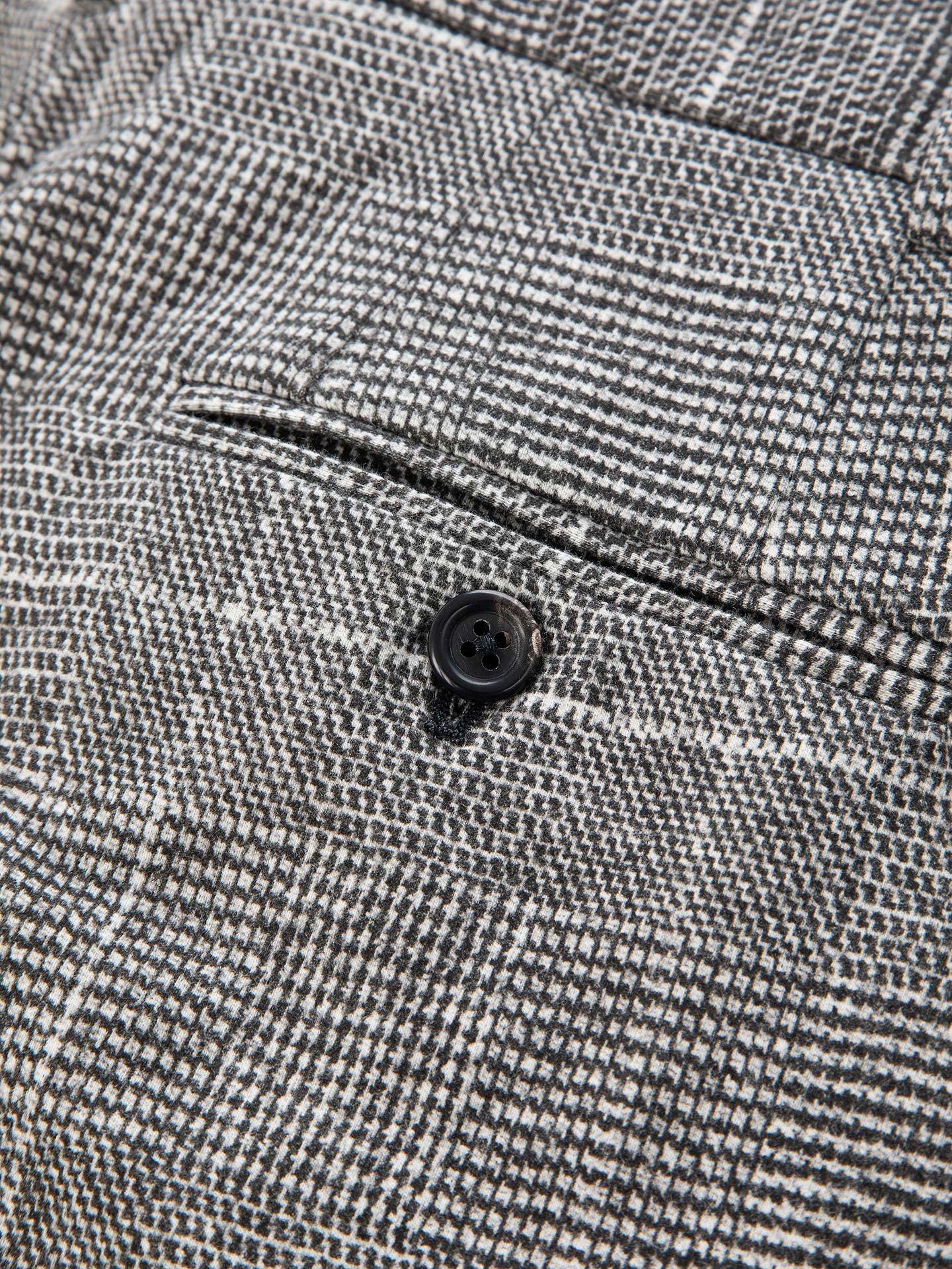 WD5-FD3694 Pantalone Masculine Prince Of Wales Nero Woman