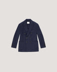 WD5-FD3777 Giacca Doppiopetto Gessato Navy Woman