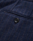 WD5-FD3778 Pantalone Gessato Navy Woman