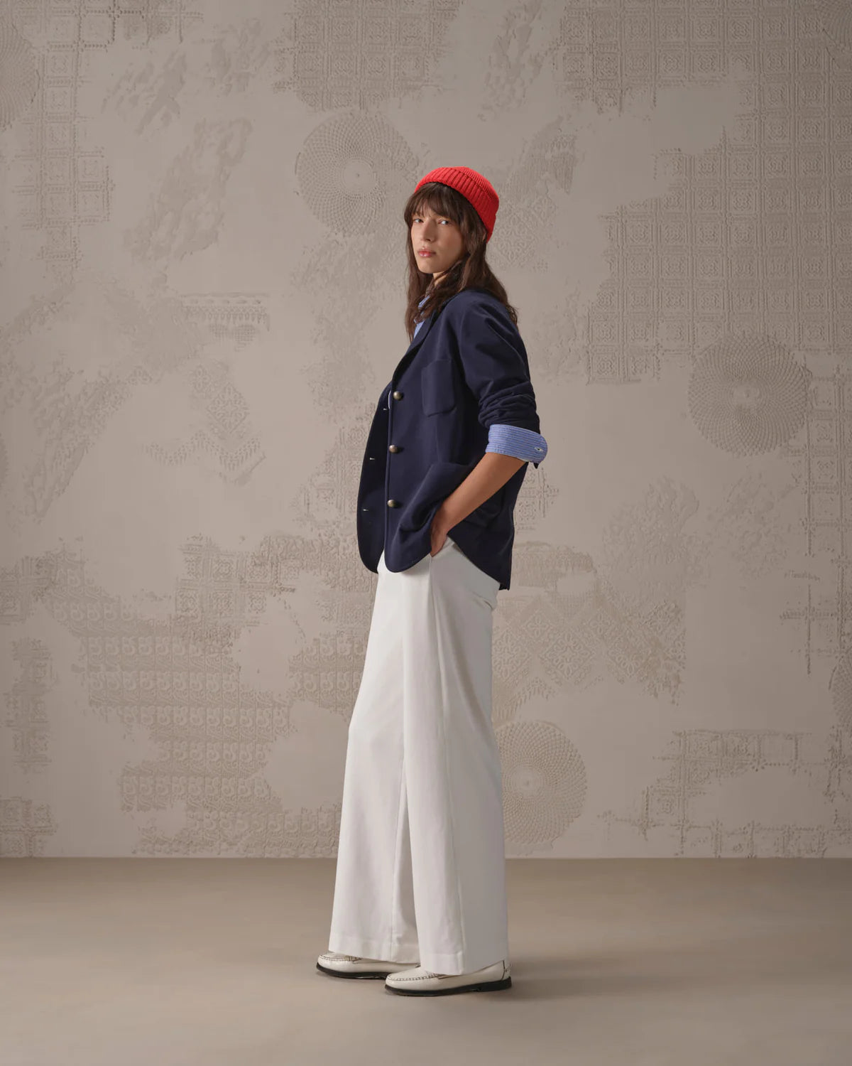 SD6-FD3821 Pantalone Masculine Light Fleece Simply White