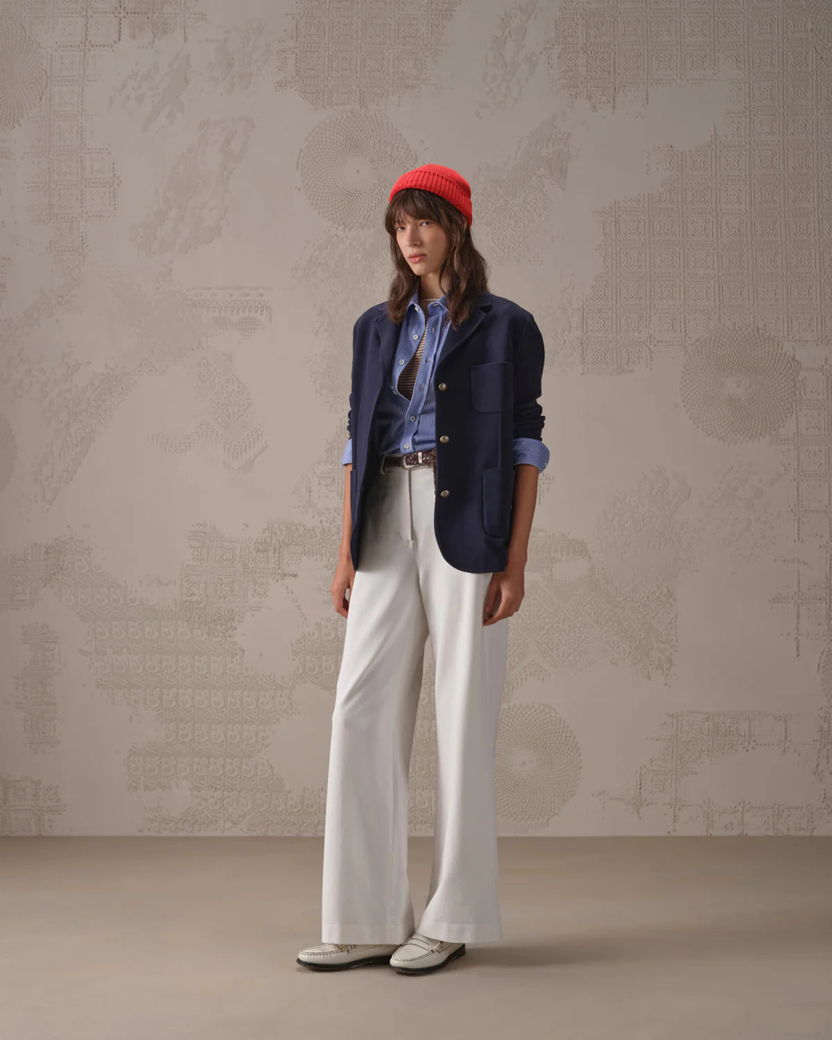 SD6-FD3821 Pantalone Masculine Light Fleece Simply White
