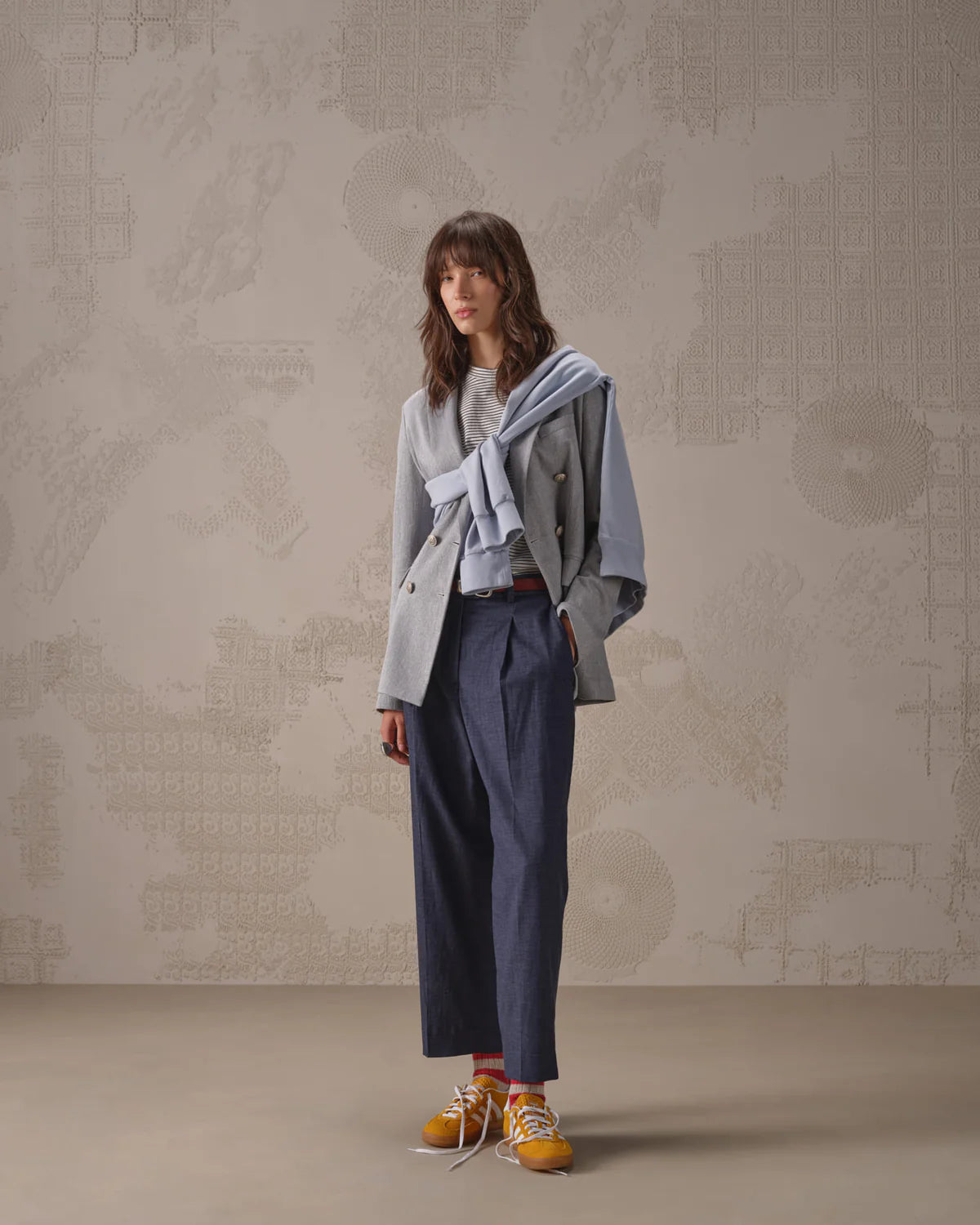 SD6-FD3986 Pantalone Flamed Effect Denim