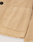 SD6-FD4017 Giacca Panama Gabardina Donna Light Beige