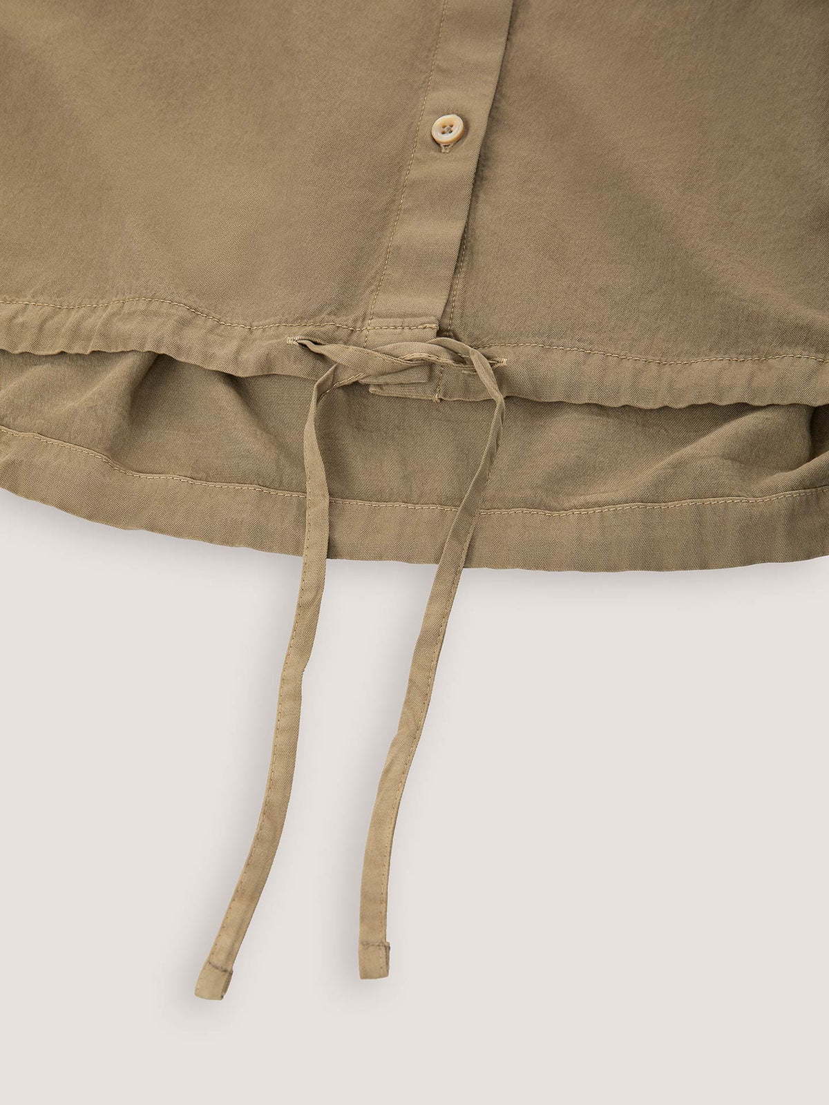 SD6-FD4019 Camicia con Cappuccio Gabardina Oliva