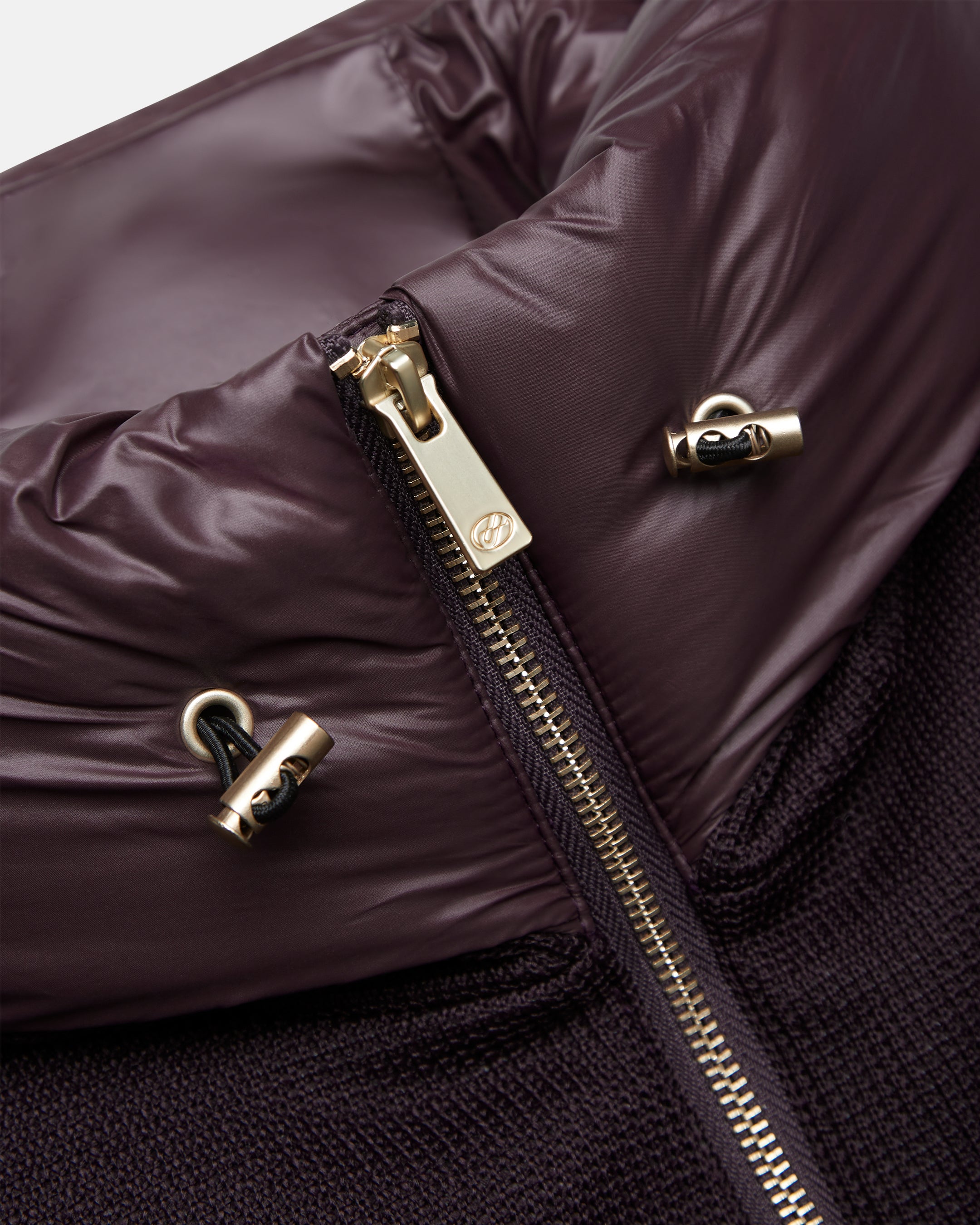 DW5-FLOOR Piumino Lungo Tricotech Aubergine Woman