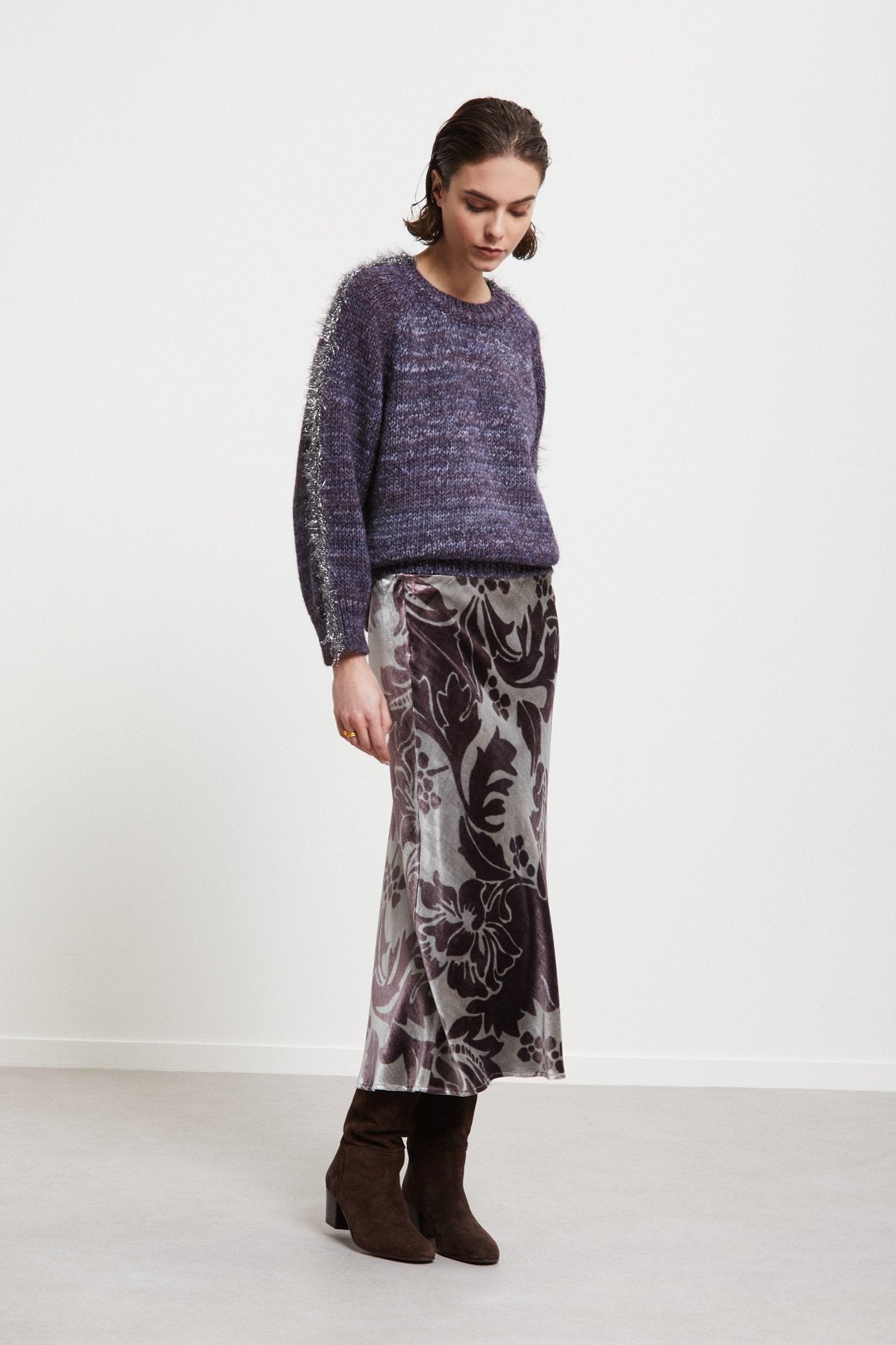 W5-DN6234 Gonna Stampata Terra