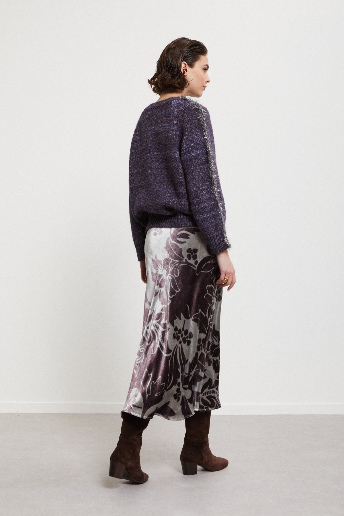 W5-DN6234 Gonna Stampata Terra