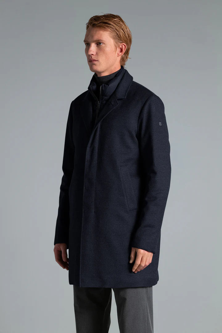 UW4-FONDO PRATO 801 Cappotto Lana Blu Man