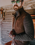 UW5-FRANCIS KNIT Giubbotto Suede E Maglia Moka/Antracite Man
