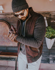 UW5-FRANCIS KNIT Giubbotto Suede E Maglia Moka/Antracite Man