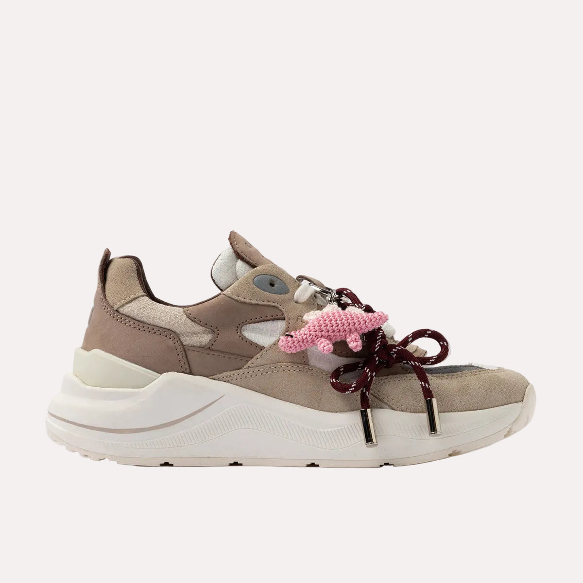 DS6-FUGA LINEN Sneakers White/Beige Woman