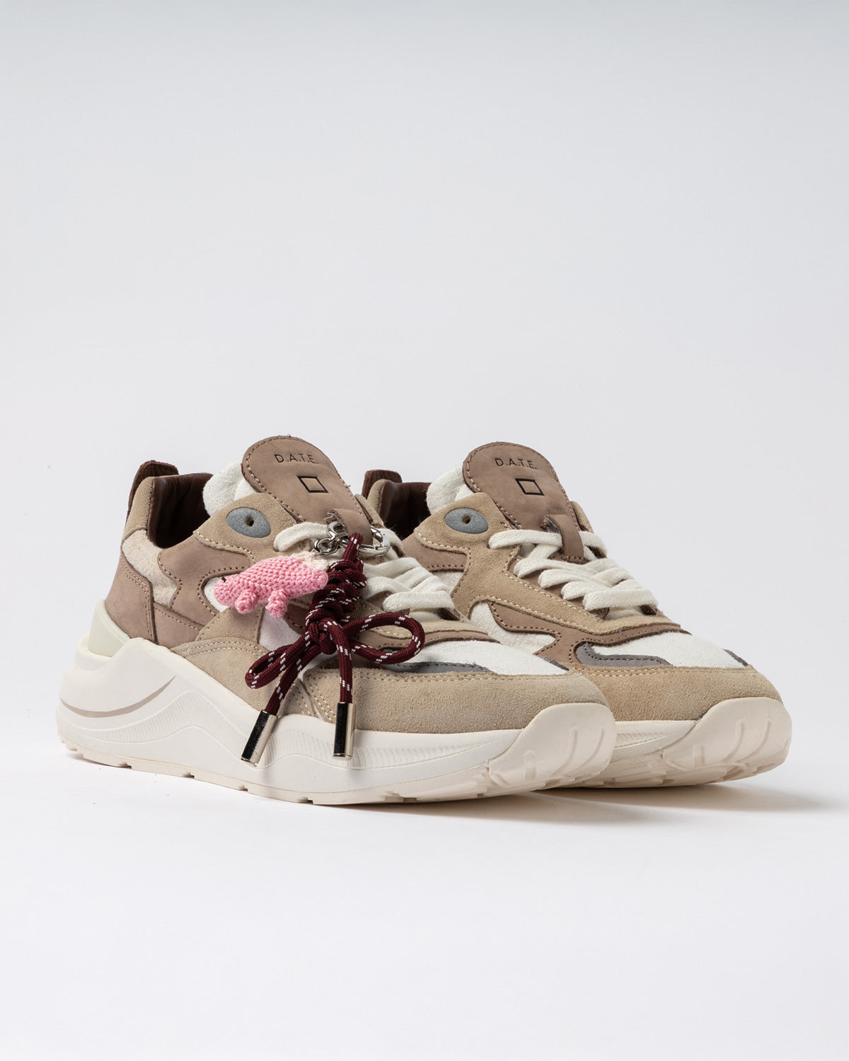 DS6-FUGA LINEN Sneakers White/Beige Woman