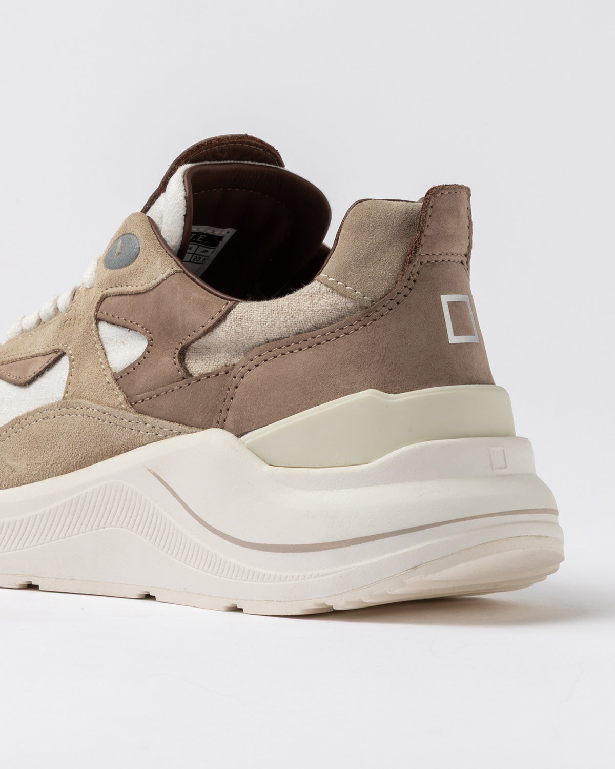 DS6-FUGA LINEN Sneakers White/Beige Woman