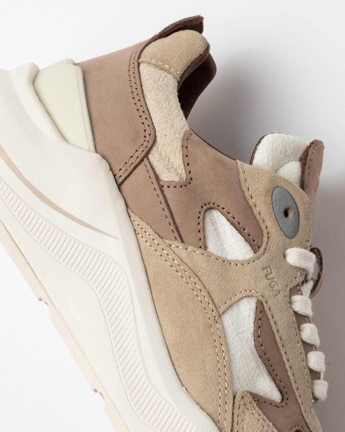 DS6-FUGA LINEN Sneakers White/Beige Woman