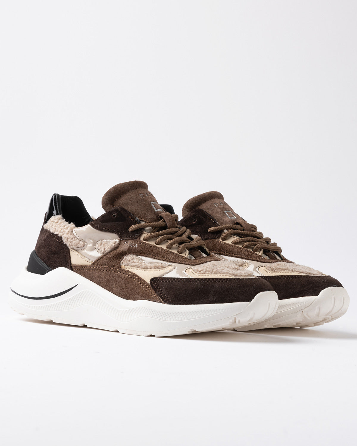 DW5-FUGA Sneakers Natural/Chocolate Woman