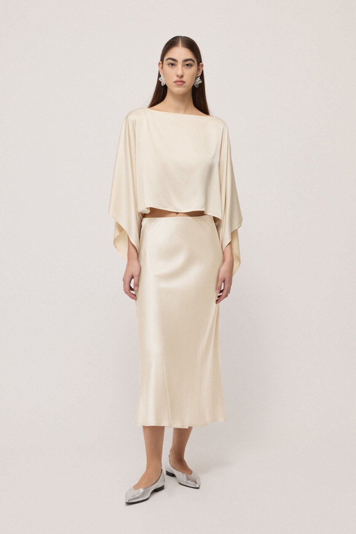 S6-DT9198 Coprispalle Kimono in Viscosa Latte