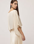S6-DT9198 Coprispalle Kimono in Viscosa Latte