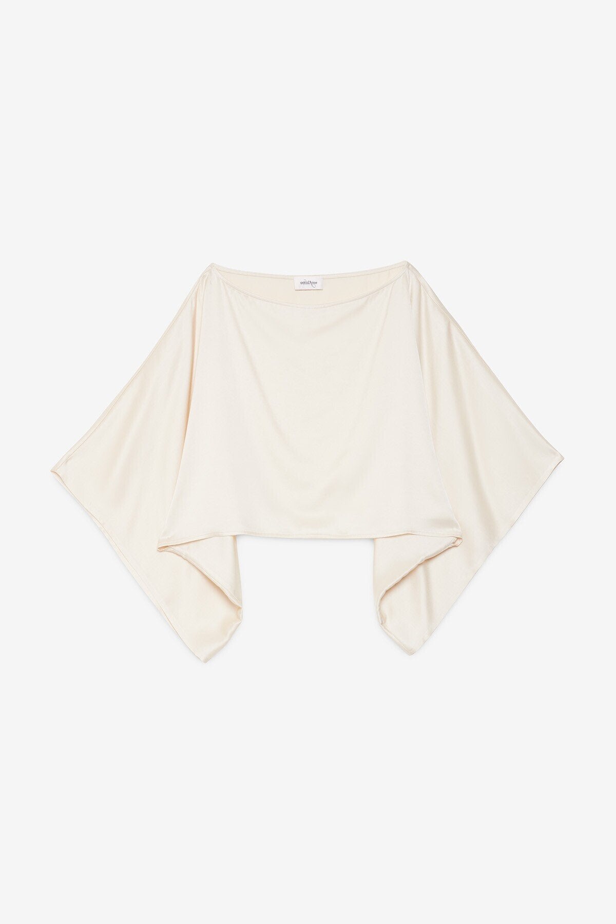 S6-DT9198 Coprispalle Kimono in Viscosa Latte