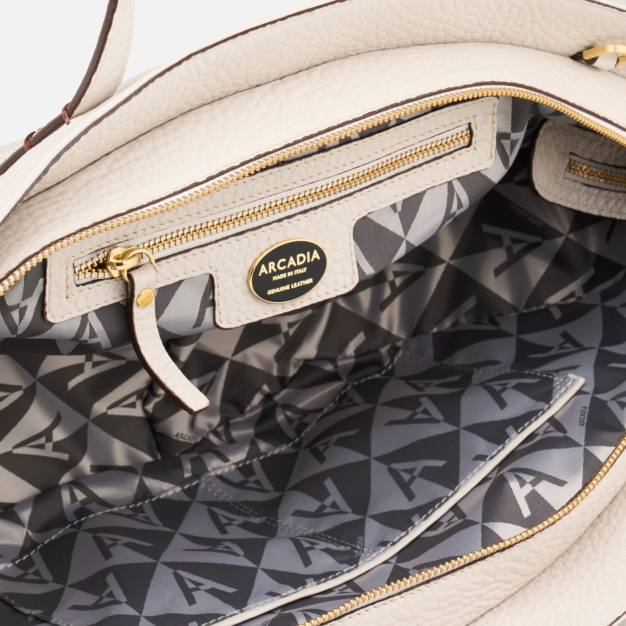 W6-8976 CATERINA Borsa Bom Large Avorio